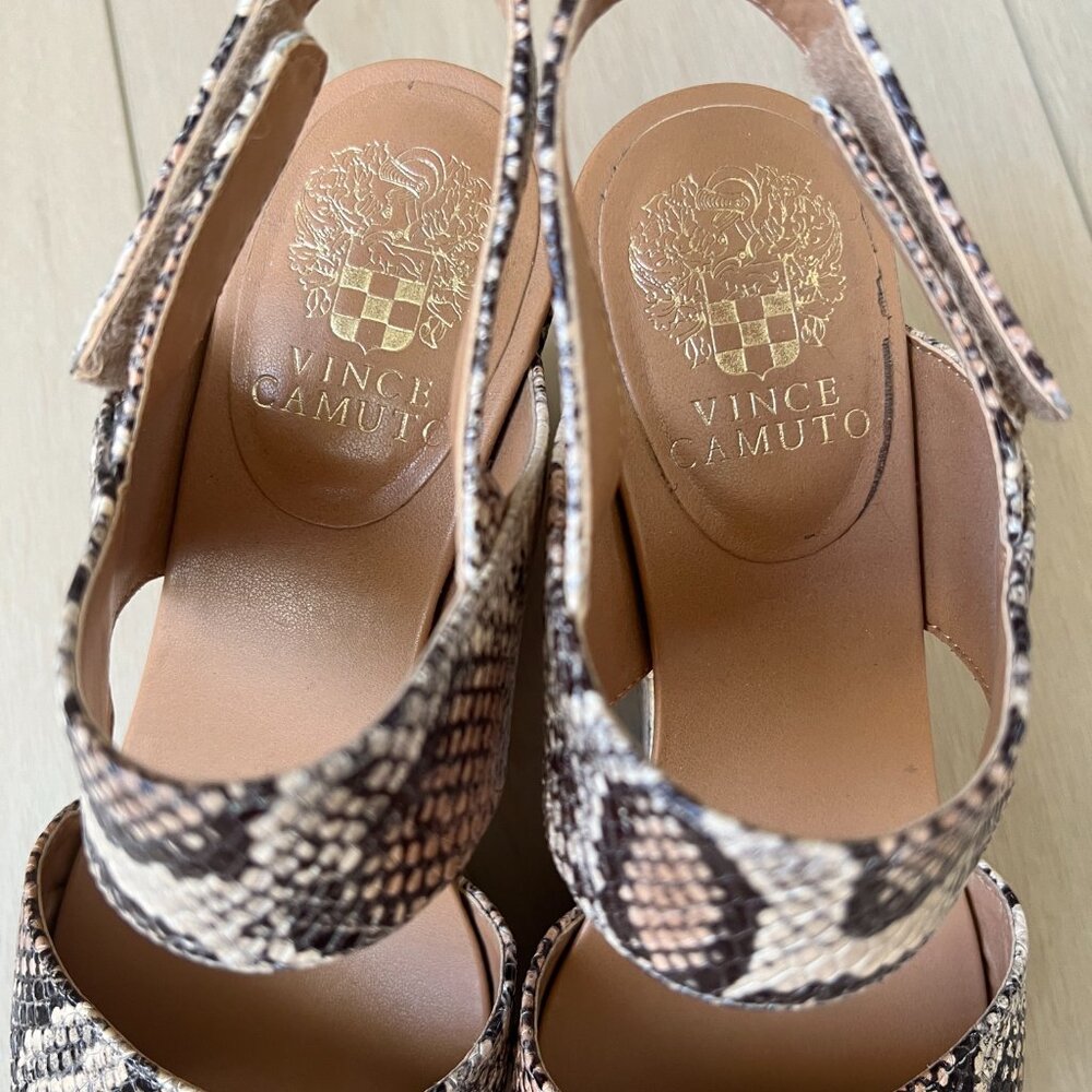 Vince Camuto Snake Python Wedge Velco Strap Women… - image 2